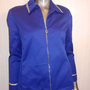 St. John Sport Royal Blue Jacket w/embroidery - M